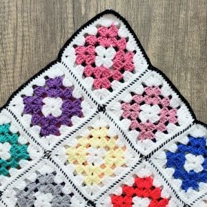 Vintage Bedding - ⚡Vintage Granny Square Afghan Throw Vintage Bedding - ⚡Vintage Granny Square Afghan Throw